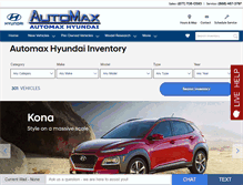 Tablet Screenshot of delcityautomaxhyundai.com